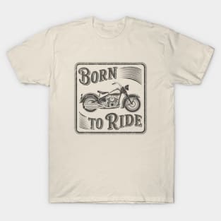 Vintage ride classic motorcycle retro T-Shirt